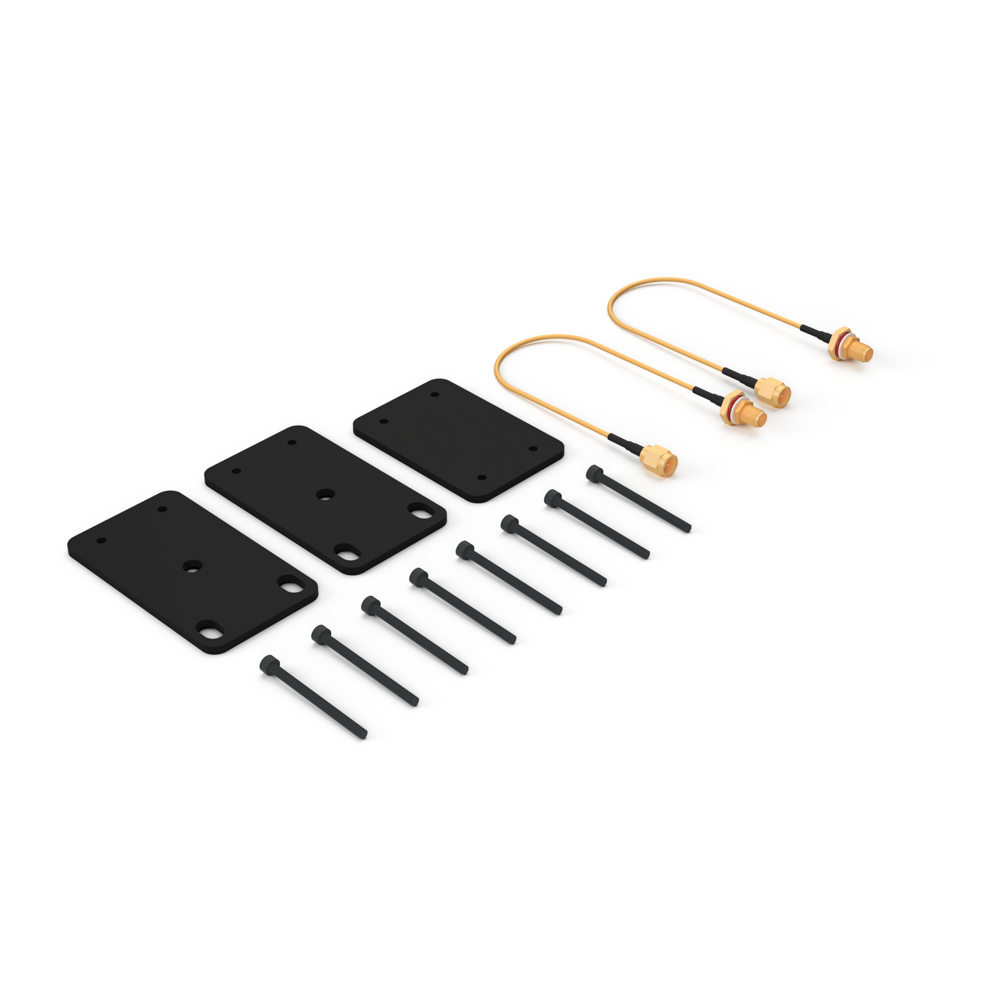 Double rackmount kit parts for two StageClix systems