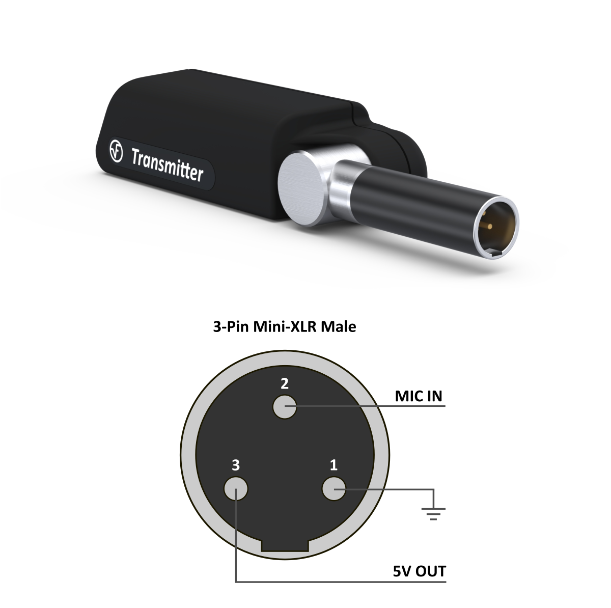 StageClix mXLR Transmitter pinout wireless instrument microphone system