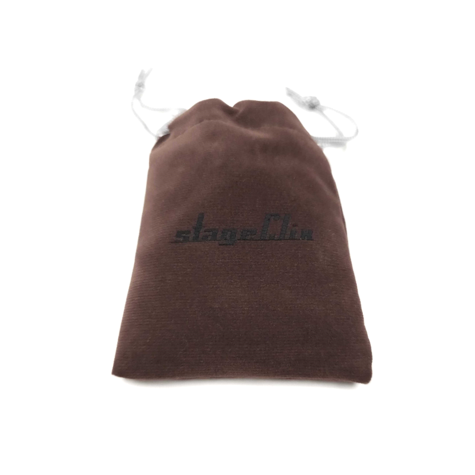 StageClix InEar Headphones in brown branded bag for InEar Monitor set