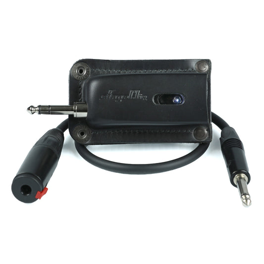 Leather Pouch and Extension Cable kit for StageClix wireless audio systems