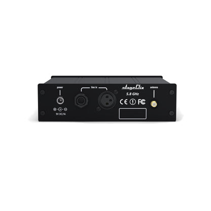 StageClix In-Ear black Transmitter from rear side